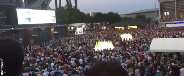 Fans at US Open