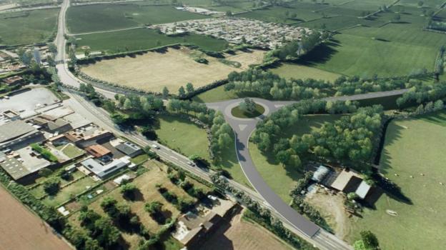 Contractor steps in to build long-awaited £56m Banwell bypass - BBC News