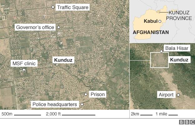 Map of Kunduz