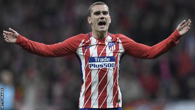 Atletico Madrid striker Antoine Griezmann