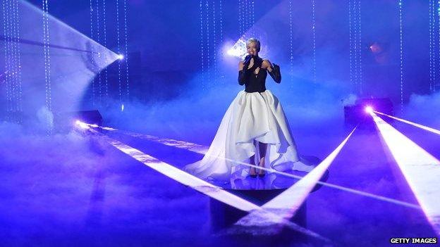 Rita Ora performs at the Oscars