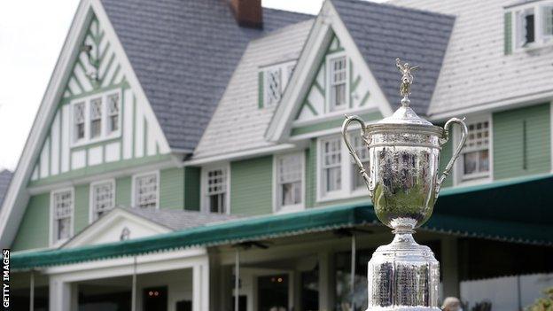 US Open trophy, the Oakmont County Club, Pennsylvania