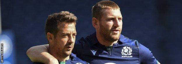 Greig Laidlaw (left) has retired from international duty