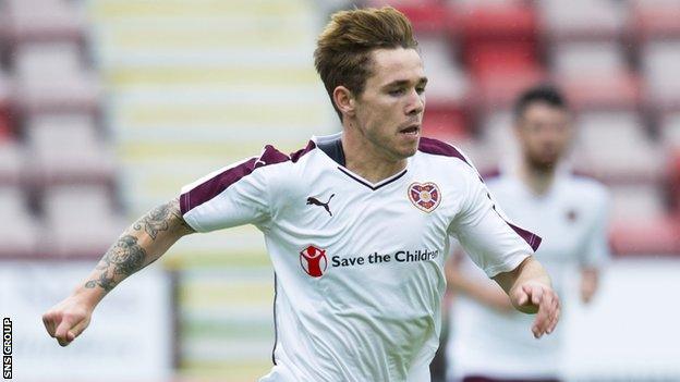 Sam Nicholson has turned down a new contract offer at Hearts