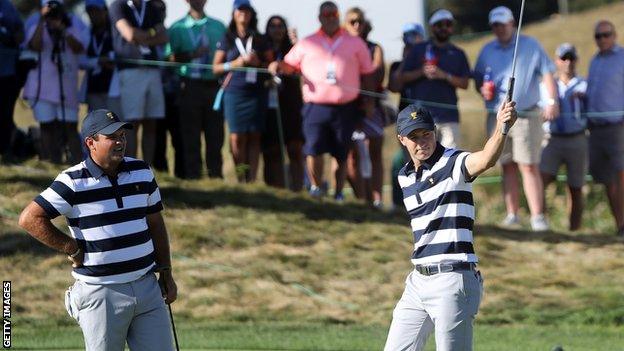 Jordan Spieth and Patrick Reed