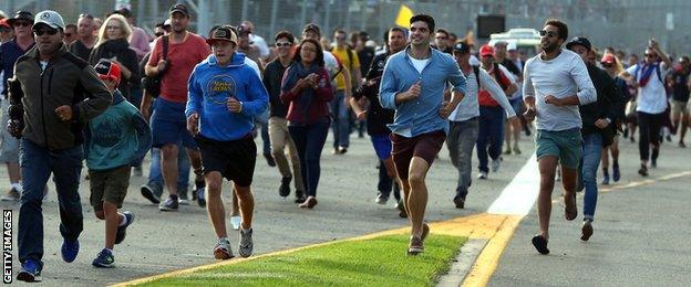 Fans on the circuit