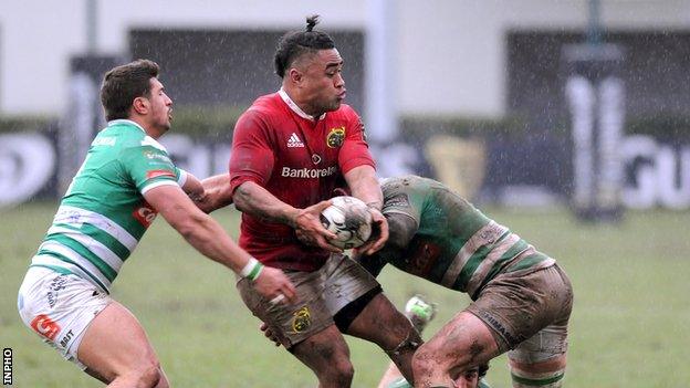 Francis Saili was one of Munster's try-scorers against Treviso