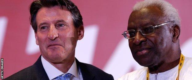 Lord Coe and Lamine Diack