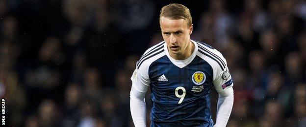 Leigh Griffiths in action for Scotland