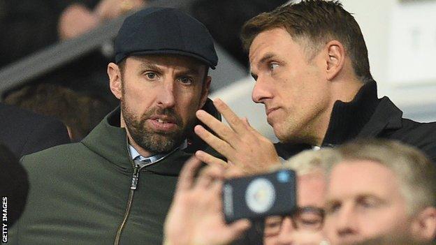 Gareth Southgate and Phil Neville