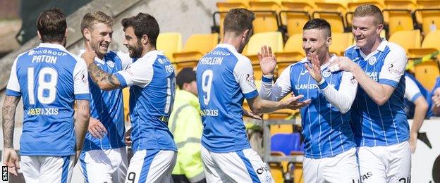 St Johnstone celebrate