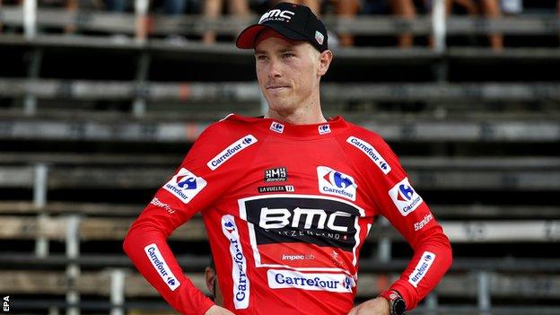 Rohan Dennis is the first Australian rider to wear the red jersey since Michael Matthews kept it for three days in 2014