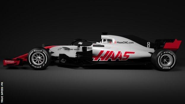 Haas VF-18 F1 car for 2018