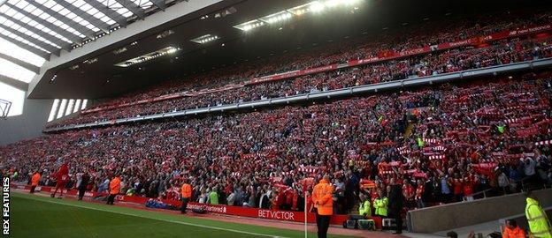 Liverpool's new stand at Anfield