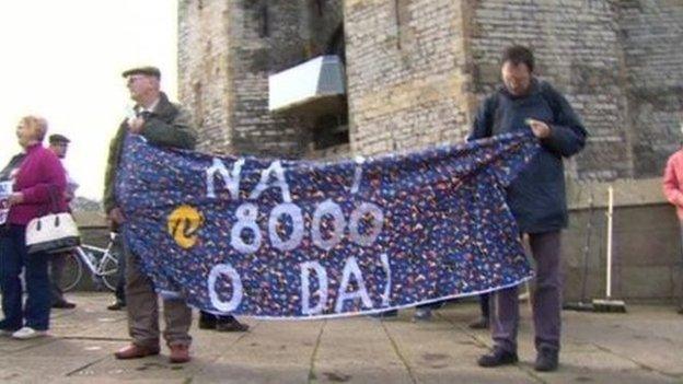 Protest ar y Maes, Caernarfon