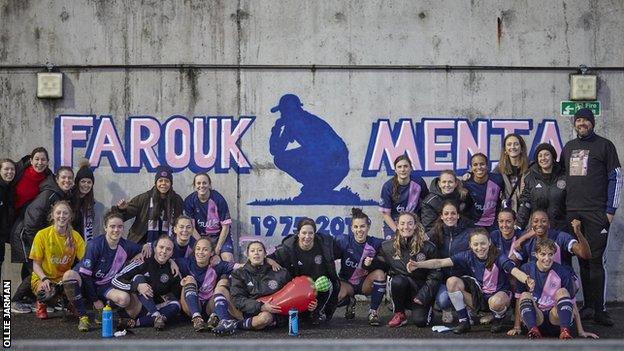 Mural for former club coach Farouk Menia