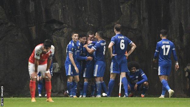 Leicester celebrate