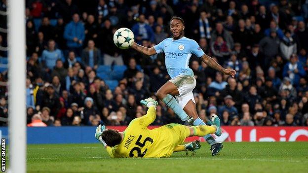 Raheem Sterling scores