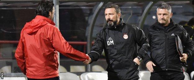 Aberdeen manager Derek McInnes praised his 'focused' players