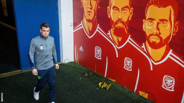 Seamus Coleman at the Cardiff City Stadium on Sunday