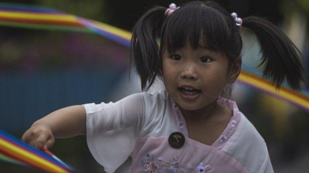 Girl in China.