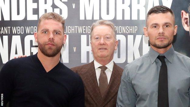 Billy Joe Saunders (left) and Martin Murray (right)