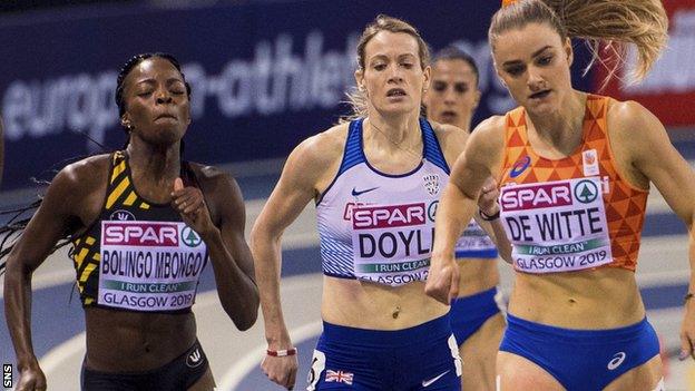 Eilidh Doyle finished fourth in her semi-final heat