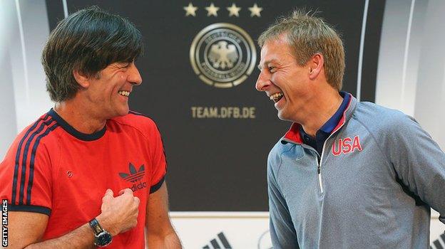 Joachim Low and Jurgen Klinsmann in 2015