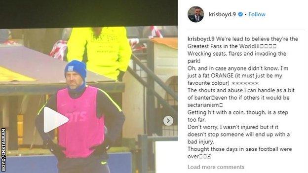 Kris Boyd's Instagram post