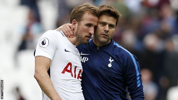 Harry Kane and Mauricio Pochettino