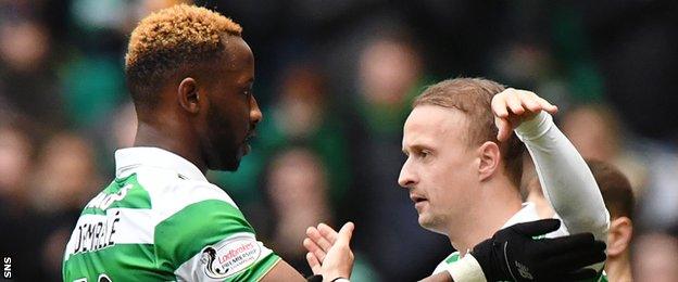 Moussa Dembele and Leigh Griffiths