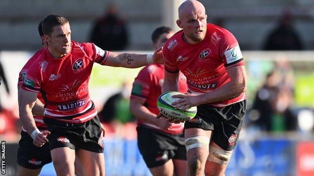 Josh Caulfield carries the ball