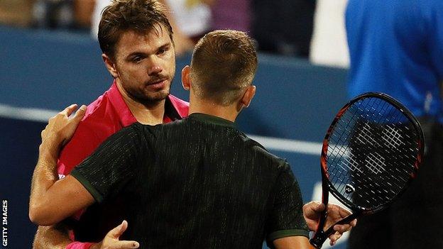 Stan Wawrinka and Dan Evans