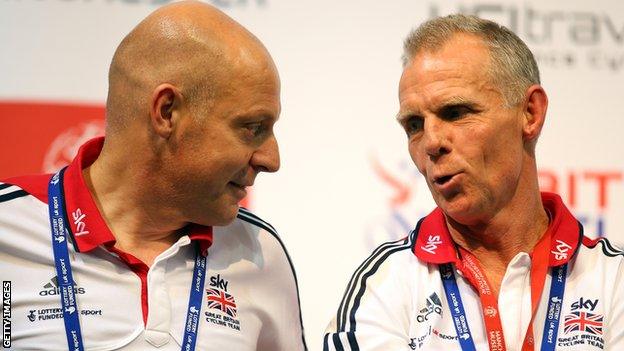 Sir Dave Brailsford and Shane Sutton