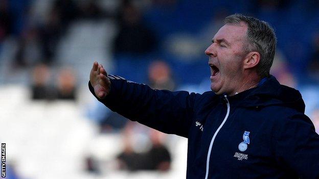 John Sheridan is currently in his sixth spell as manager of Oldham Athletic