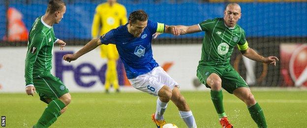 Molde and Celtic players