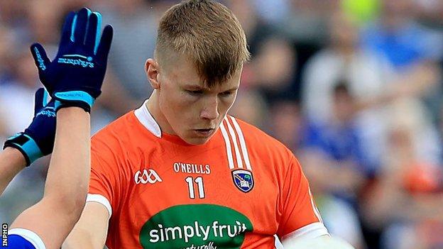 Rian O'Neill was on target for Armagh in their win over Fermanagh