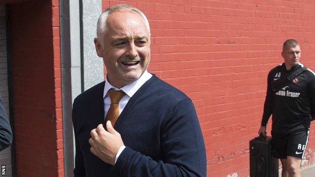 Dundee United manager Ray McKinnon