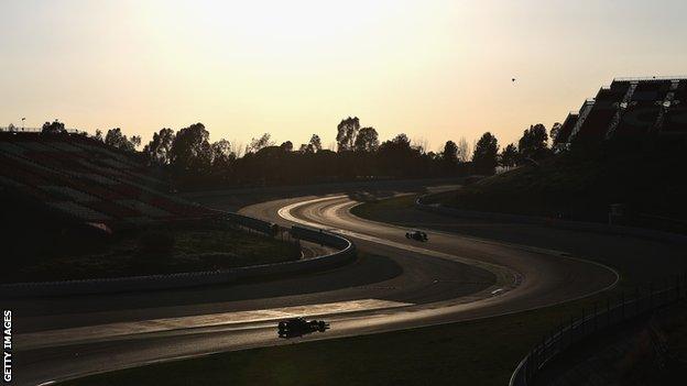 f1 testing at barcelona