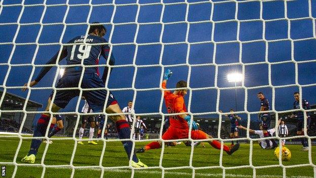 Sean McLoughlin scored his only goal against Ross County in November