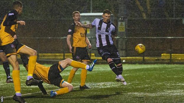 Shane Sutherland has scored 23 goals this season, and 95 in total for Elgin City