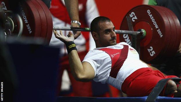 Ali Jawad at the Commonwealth Games