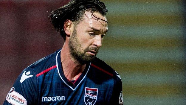 Chris Eagles in action for Ross County