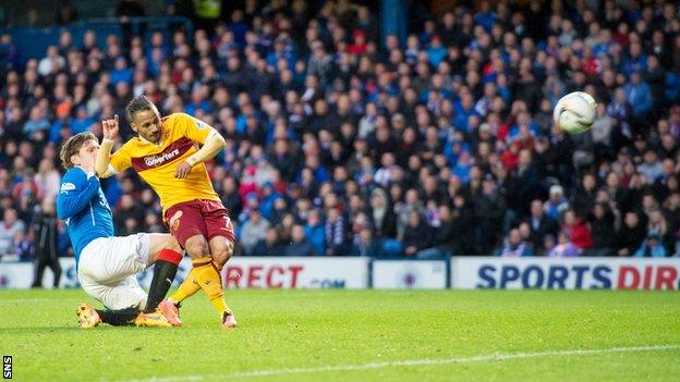 Motherwell defeated Rangers 6-1 on aggregate in last season's Premiership play-off final