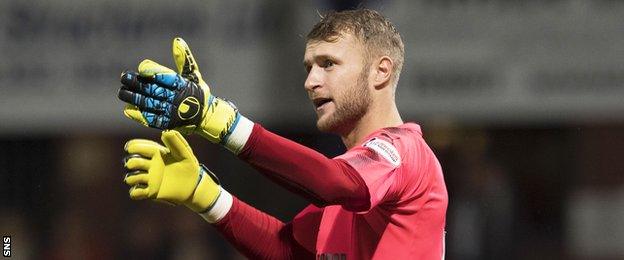 Dundee goalkeeper Scott Bain