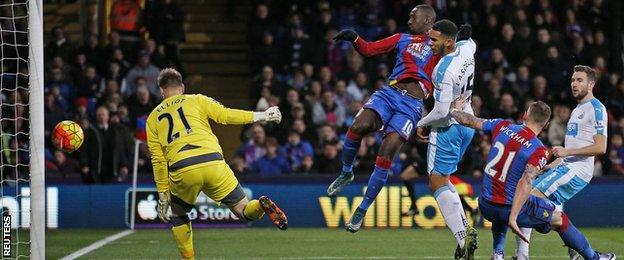 Crystal Palace winger Yannick Bolasie