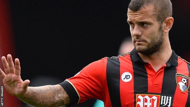 Jack Wilshere in action for Bournemouth