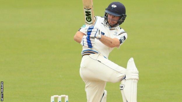 Yorkshire skipper Andrew Gale departed just 17 runs short of a first Championship century of the summer