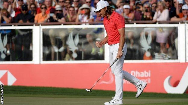 Tommy Fleetwood in action