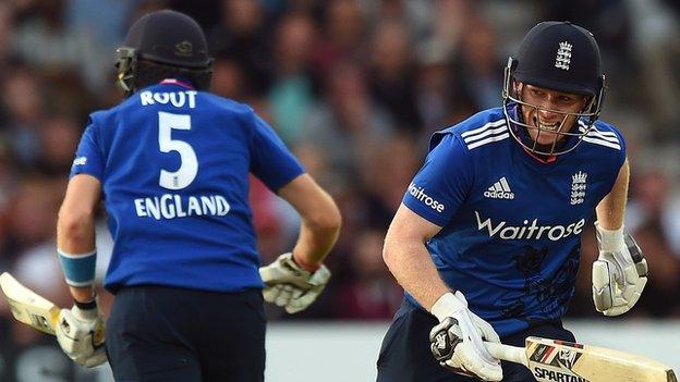 Joe Root and Eoin Morgan